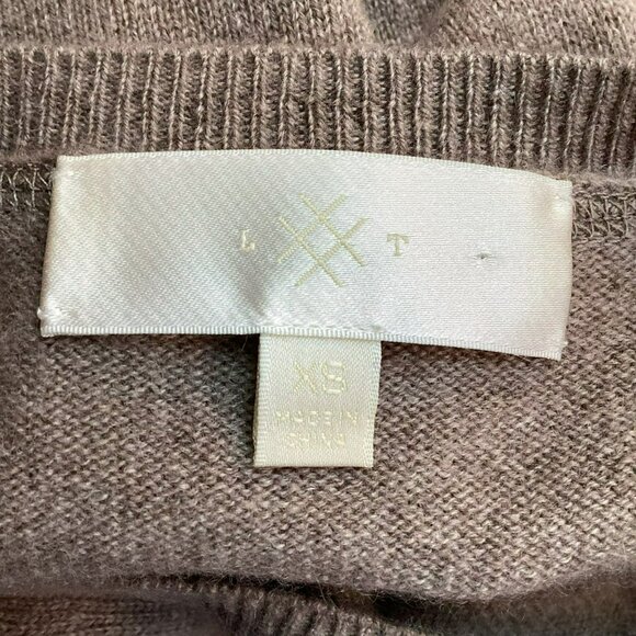 LXT Lisa & Todd Sweater Cashmere Heart Pattern Crew Neck Sweater Womens XS - Picture 13 of 15